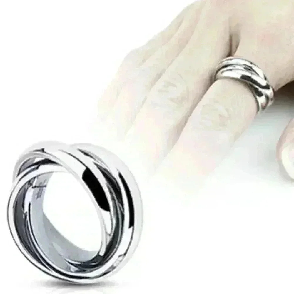 COPY - NEW*** Triple Band Stainless Ring
